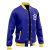 Vegeta V1 Pattern DBZ Varsity Jacket F LEFT Mockup - Anime Jacket Shop