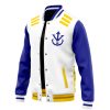 Vegeta V2 Pattern DBZ Varsity Jacket F RIGHT Mockup - Anime Jacket Shop