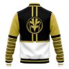 White Ranger MMPR Varsity Jacket BACK Mockup - Anime Jacket Shop