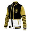 White Ranger MMPR Varsity Jacket F RIGHT Mockup - Anime Jacket Shop