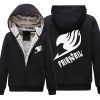 Winter Jackets and Coat Fairy Tail hoodie Anime Luminous reflect light Thick Zipper Men Sweatshirts 2 - Anime Jacket Shop