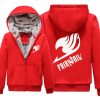 Winter Jackets and Coat Fairy Tail hoodie Anime Luminous reflect light Thick Zipper Men Sweatshirts 5 - Anime Jacket Shop