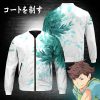 aoba johsai green leaf bomber jacket 144811 - Anime Jacket Shop