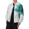 aoba johsai green leaf bomber jacket 986356 - Anime Jacket Shop