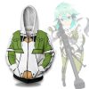 asada shino hoodie sword art online anime cosplay costume9lgbw - Anime Jacket Shop