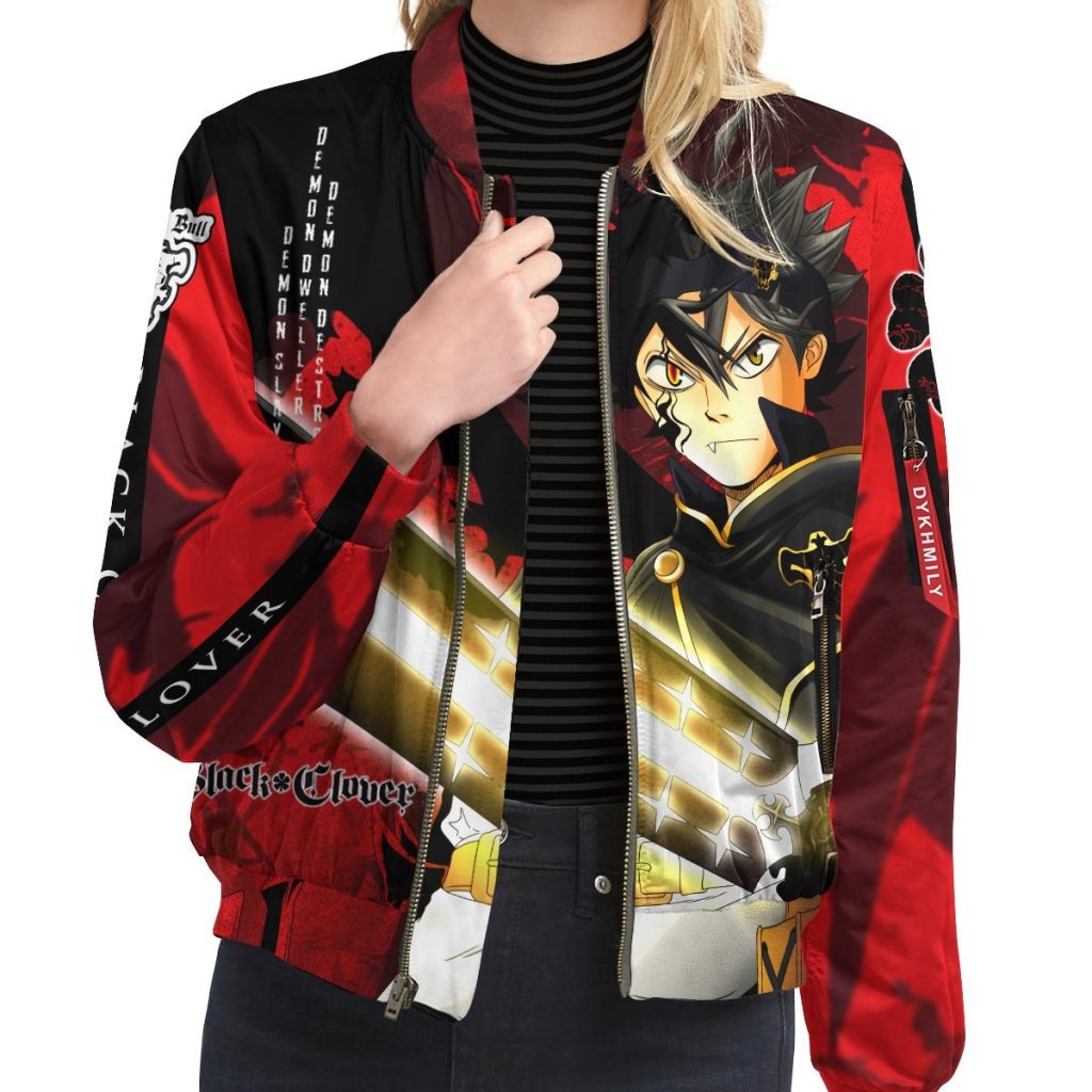 black asta bomber jacket 413878 - Anime Jacket Shop