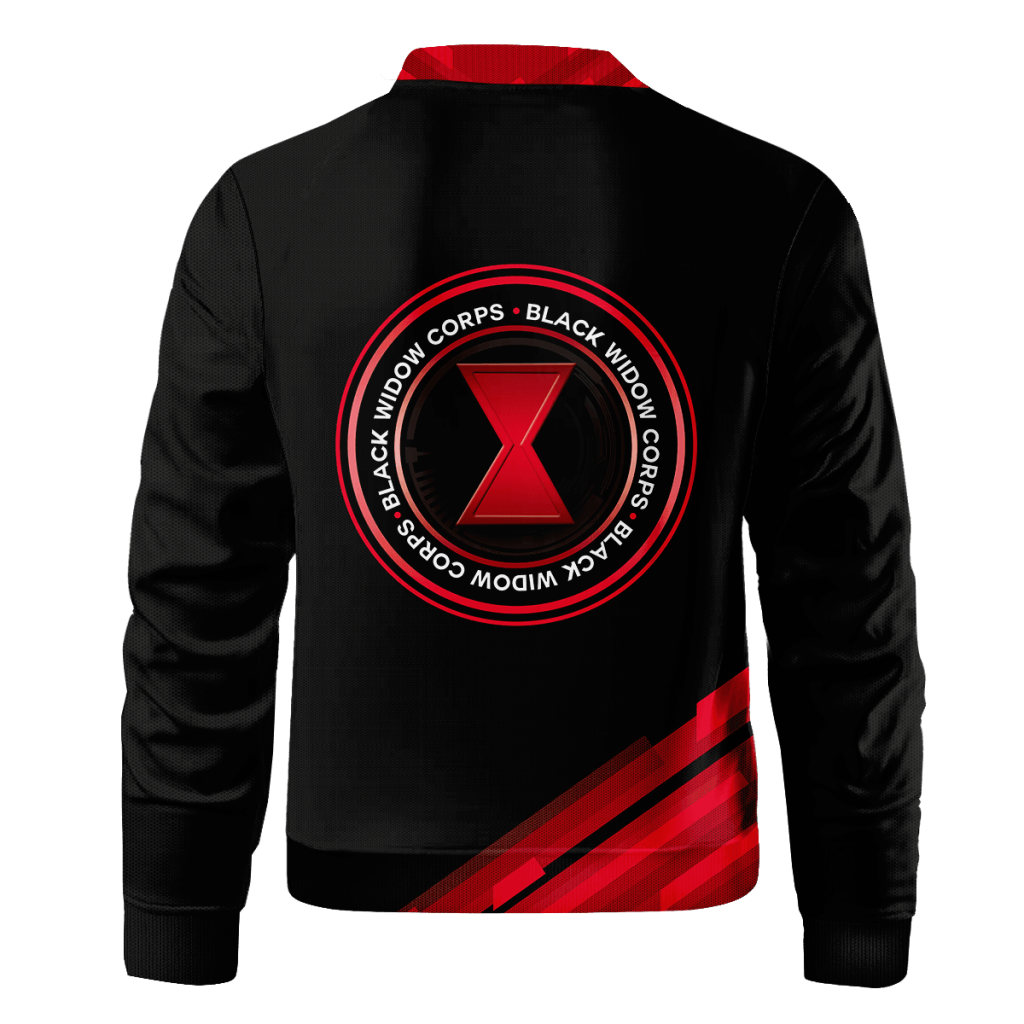 black widow corps bomber jacket 980915 - Anime Jacket Shop