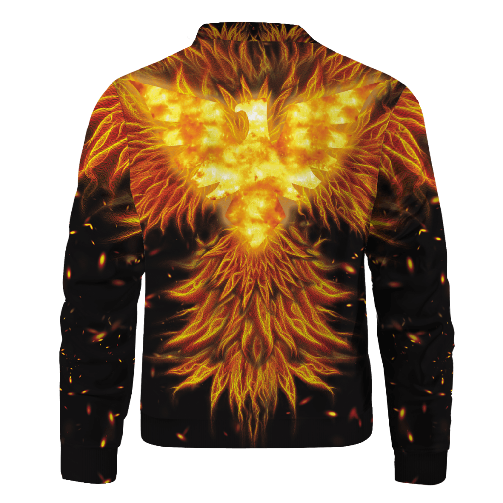 dark phoenix flame bomber jacket 582128 - Anime Jacket Shop