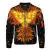 dark phoenix flame bomber jacket 615201 - Anime Jacket Shop