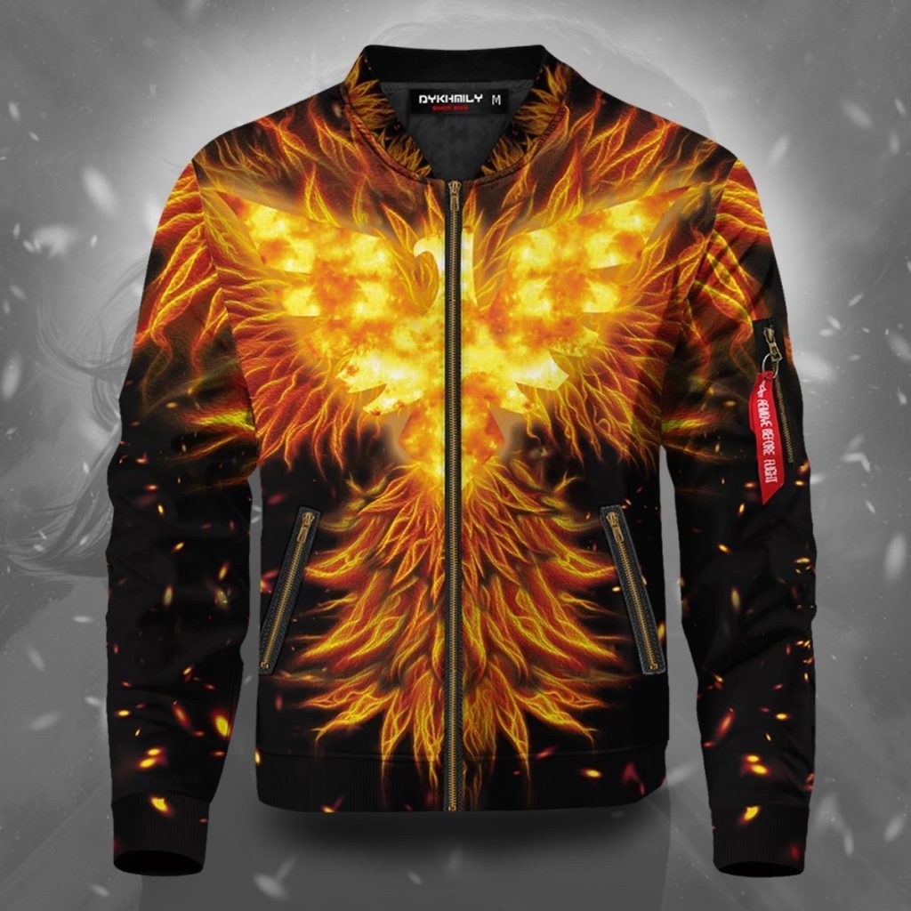 dark phoenix flame bomber jacket 825977 - Anime Jacket Shop