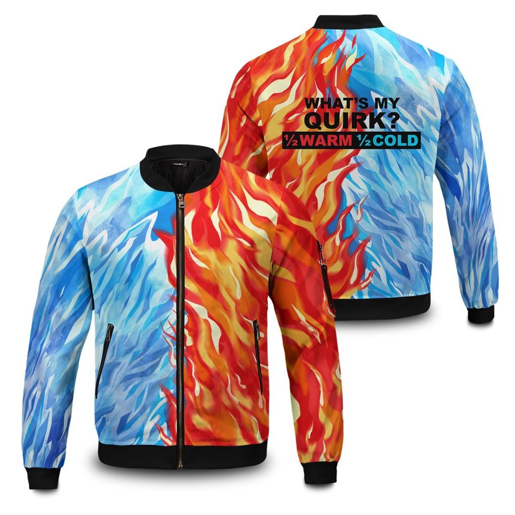 fire and ice todoroki shoto bomber jacket 196603 - Anime Jacket Shop