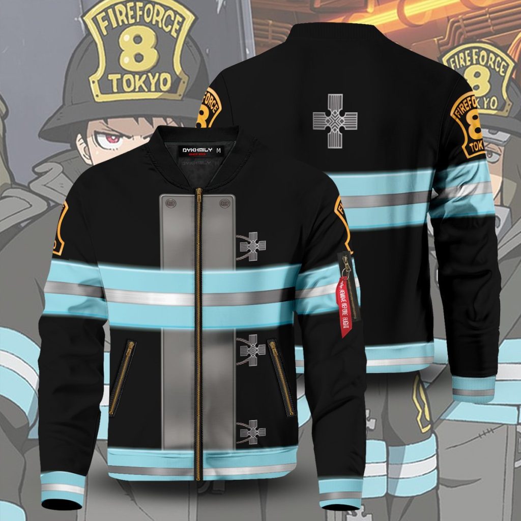 fire force bomber jacket 170945 - Anime Jacket Shop