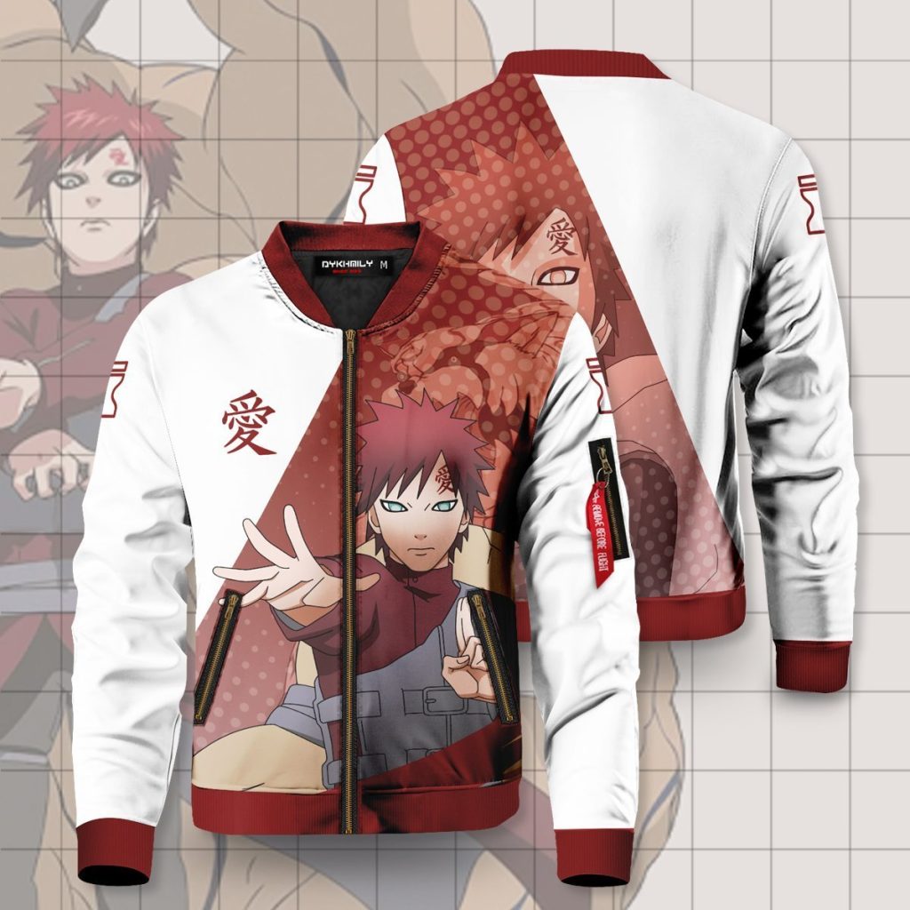 gaara of the sand bomber jacket 604334 - Anime Jacket Shop