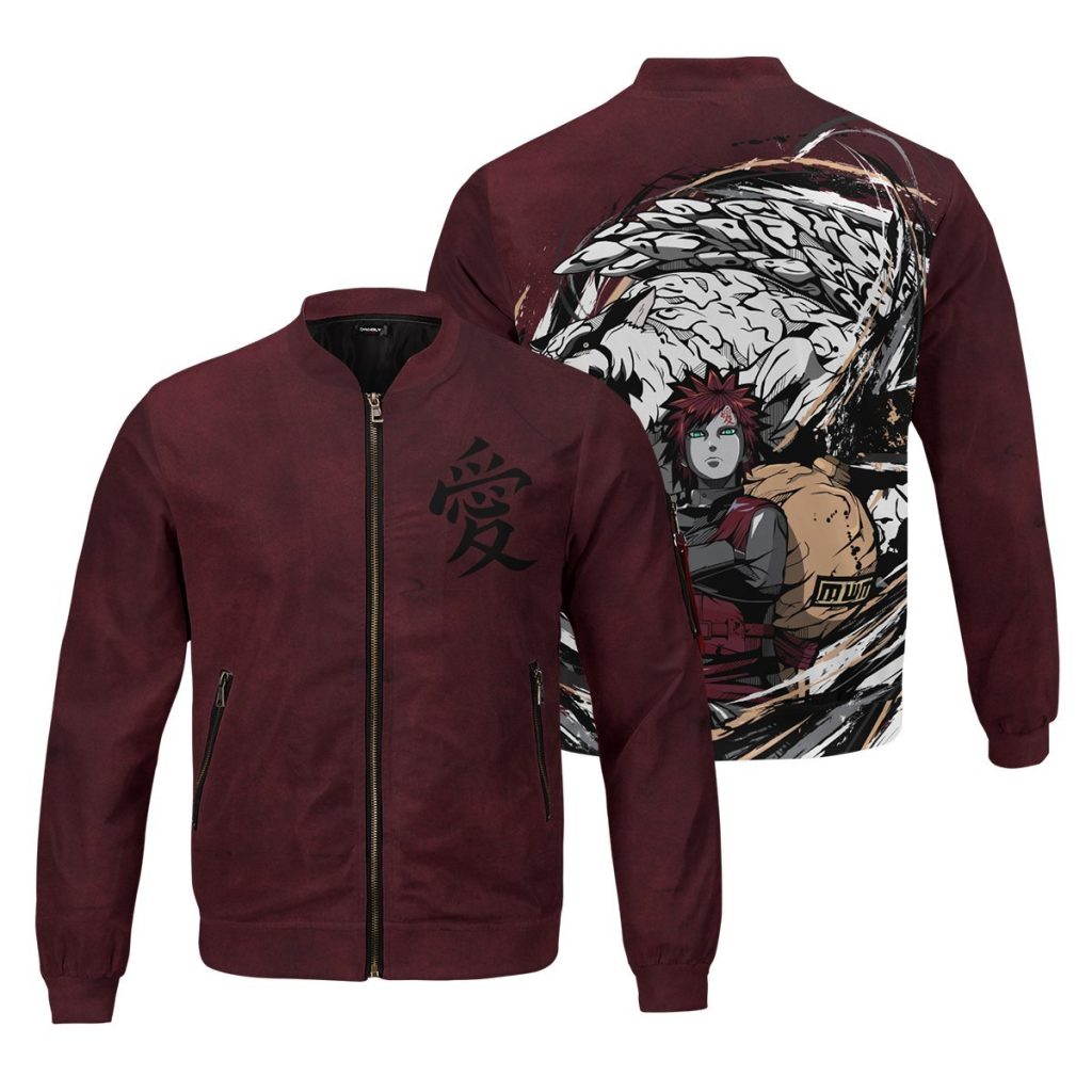 gaara shukaku bomber jacket 624018 - Anime Jacket Shop