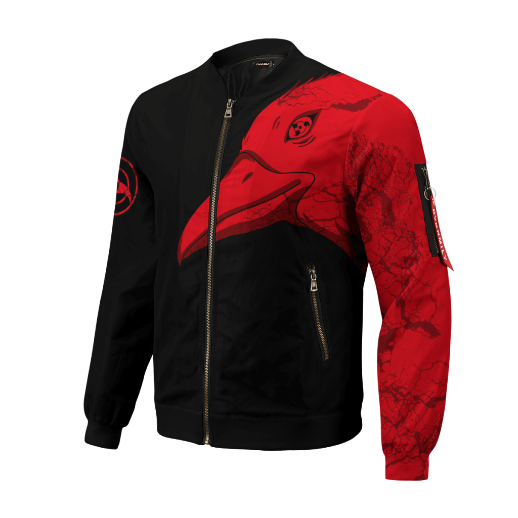 itachi summoning crow bomber jacket 202504 - Anime Jacket Shop