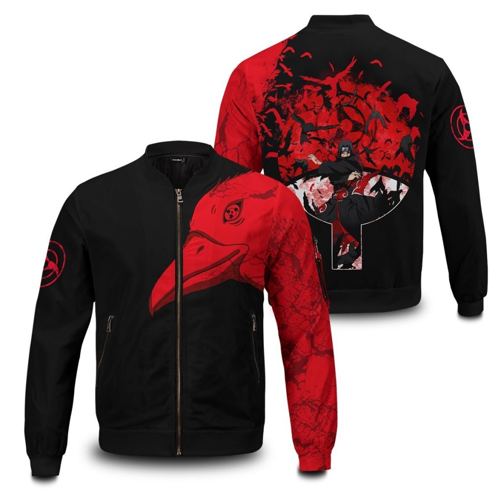 itachi summoning crow bomber jacket 249851 - Anime Jacket Shop