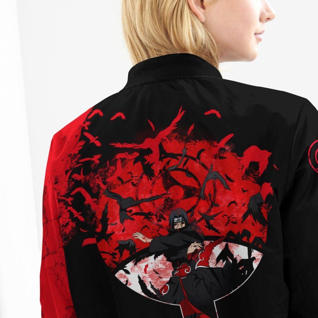 itachi summoning crow bomber jacket 286051 - Anime Jacket Shop