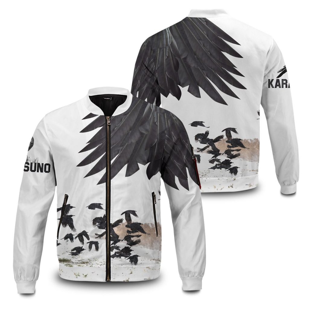 karasuno crows bomber jacket 289498 - Anime Jacket Shop