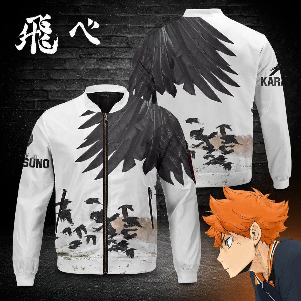 karasuno crows bomber jacket 362721 - Anime Jacket Shop