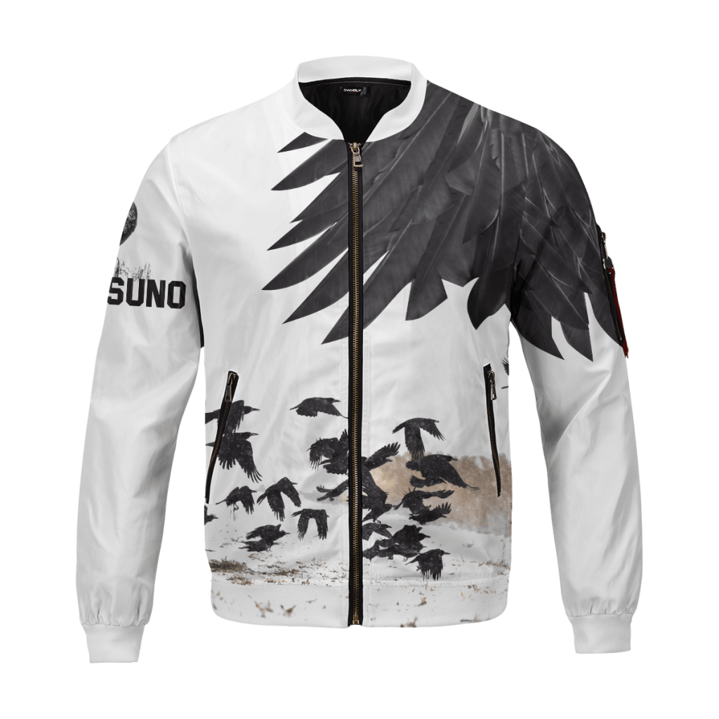 karasuno crows bomber jacket 526073 - Anime Jacket Shop