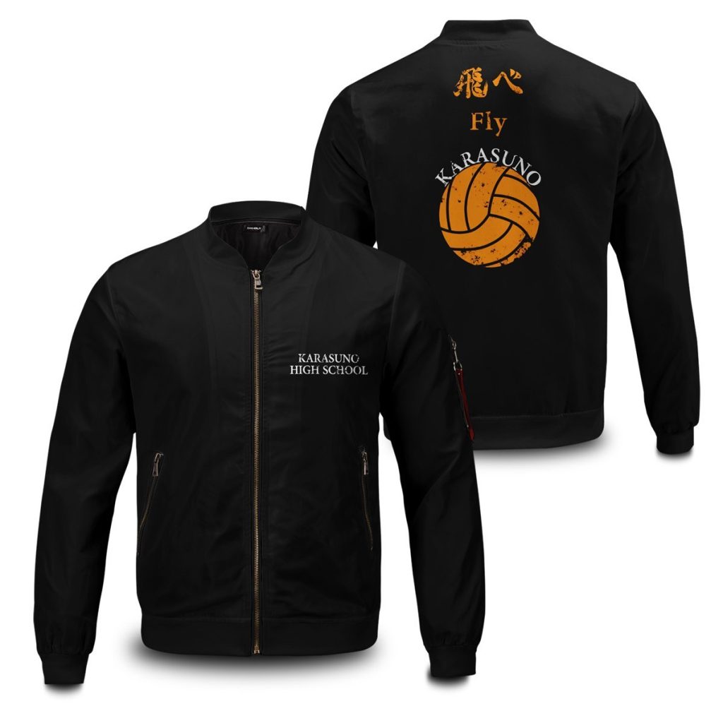 karasuno rally bomber jacket 397458 - Anime Jacket Shop