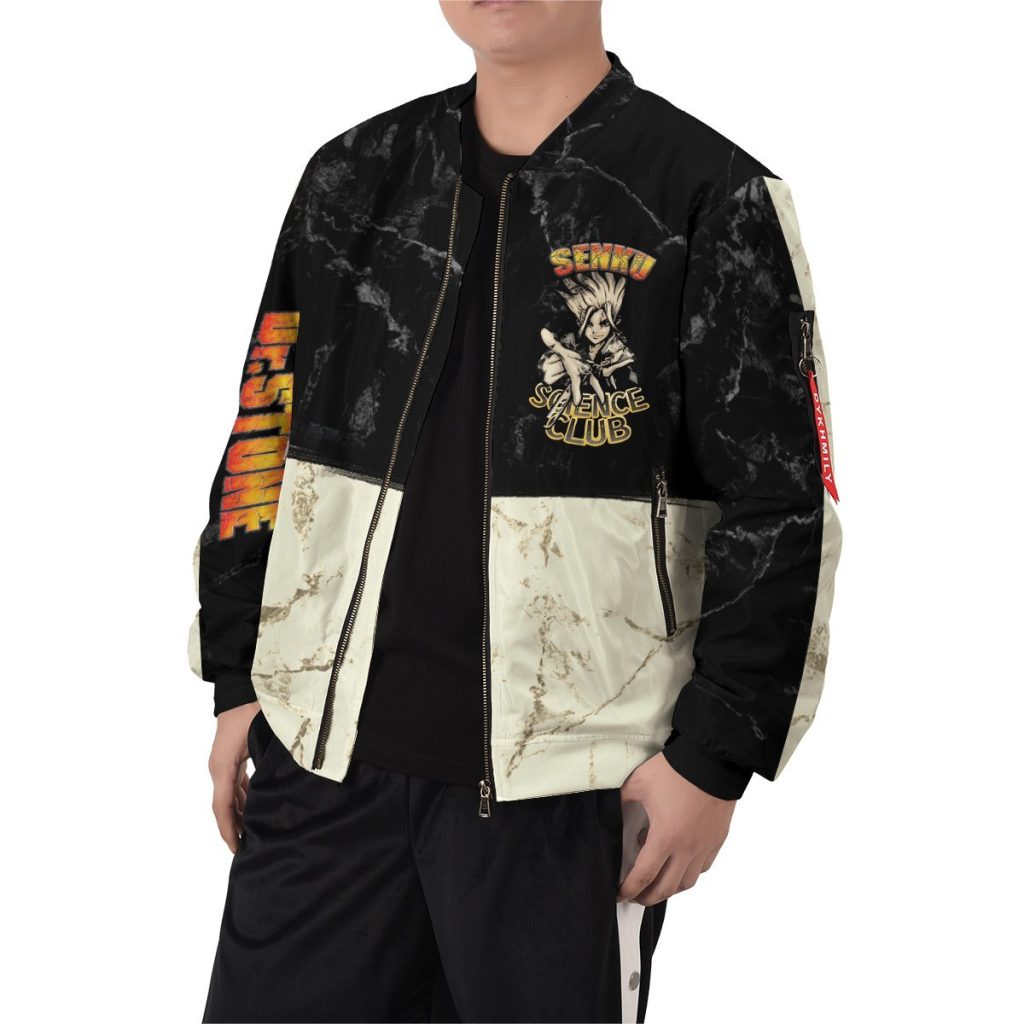 kingdom of science bomber jacket 123579 - Anime Jacket Shop