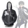 kirigaya kazuto hoodie sword art online anime cosplay costumetfpsm - Anime Jacket Shop