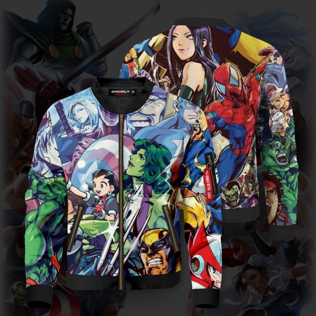 marvel vs capcom bomber jacket 554940 - Anime Jacket Shop