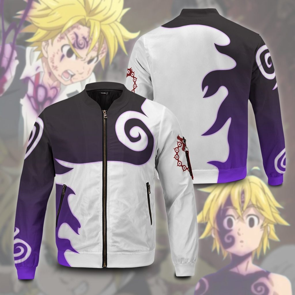 meliodas demon mark bomber jacket 483161 - Anime Jacket Shop