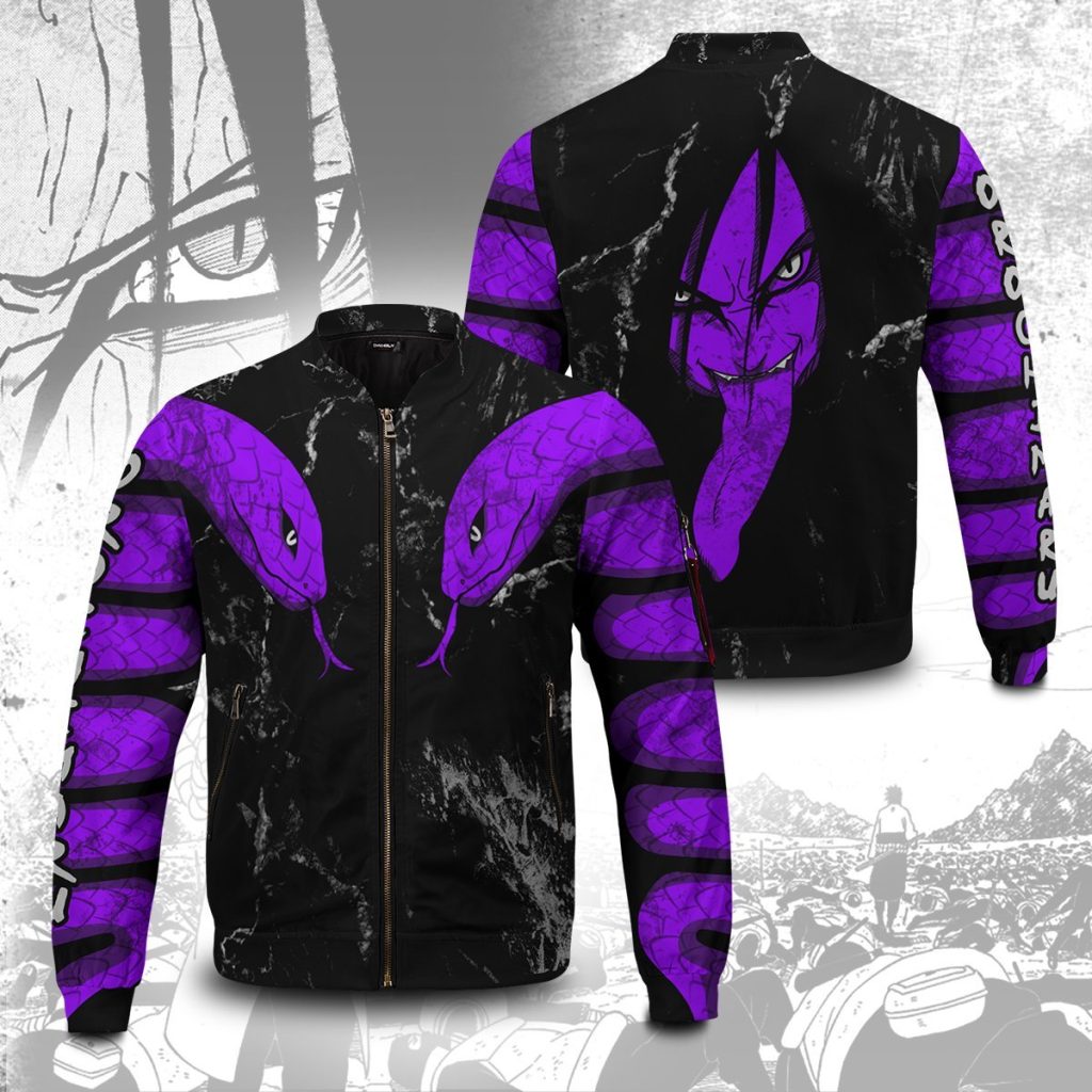 orochimaru bomber jacket 410074 - Anime Jacket Shop