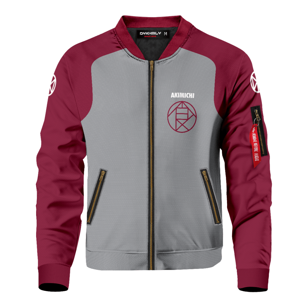 personalized akimichi clan bomber jacket 183403 - Anime Jacket Shop