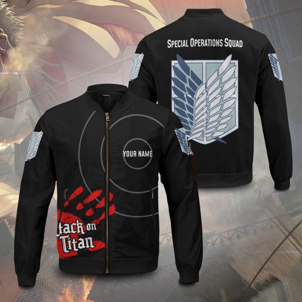 personalized aot skilled corps soldier bomber jacket 630430 - Anime Jacket Shop