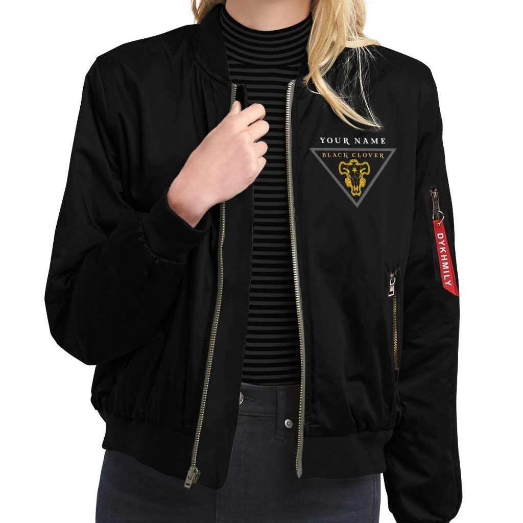 personalized black bull squad bomber jacket 783092 - Anime Jacket Shop