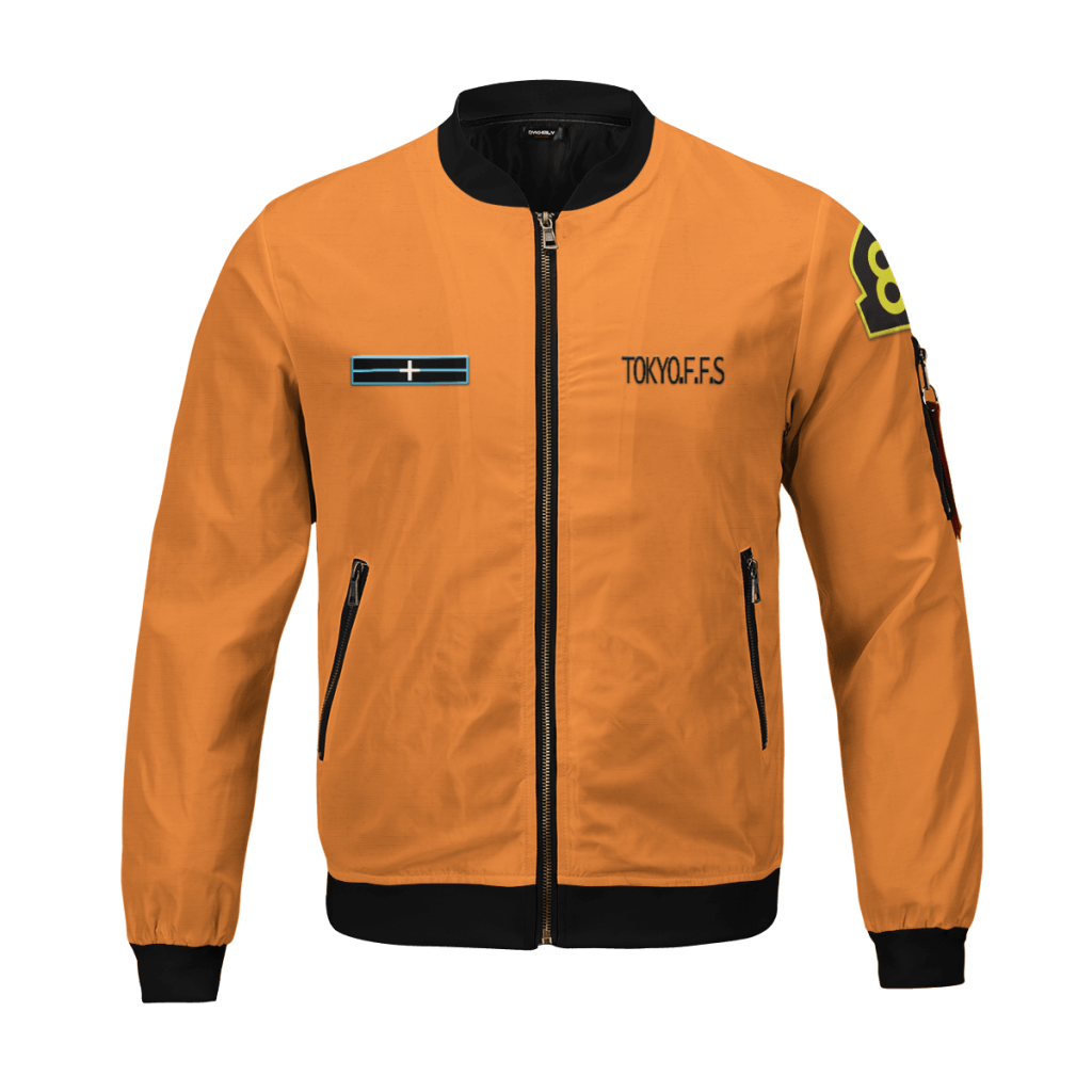 personalized fire force company 8 bomber jacket 691949 - Anime Jacket Shop