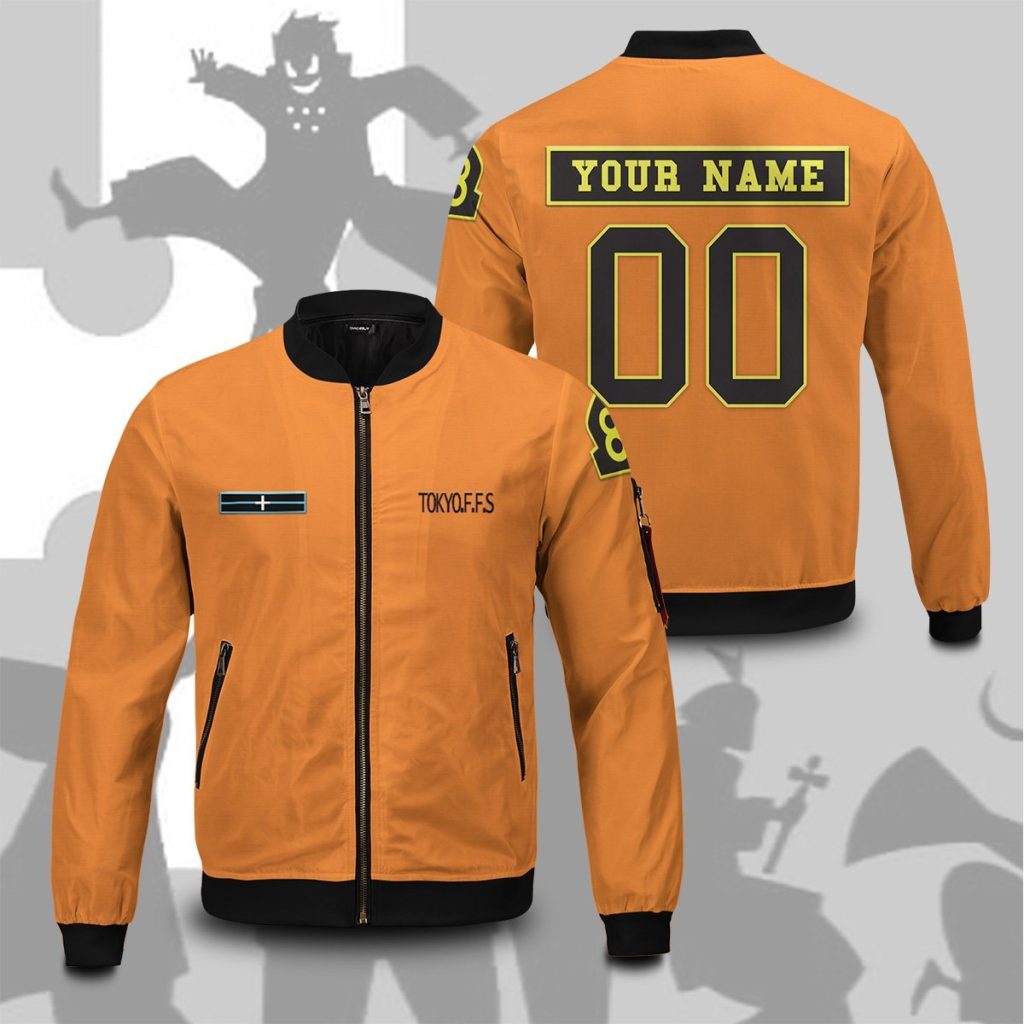 personalized fire force company 8 bomber jacket 711184 - Anime Jacket Shop