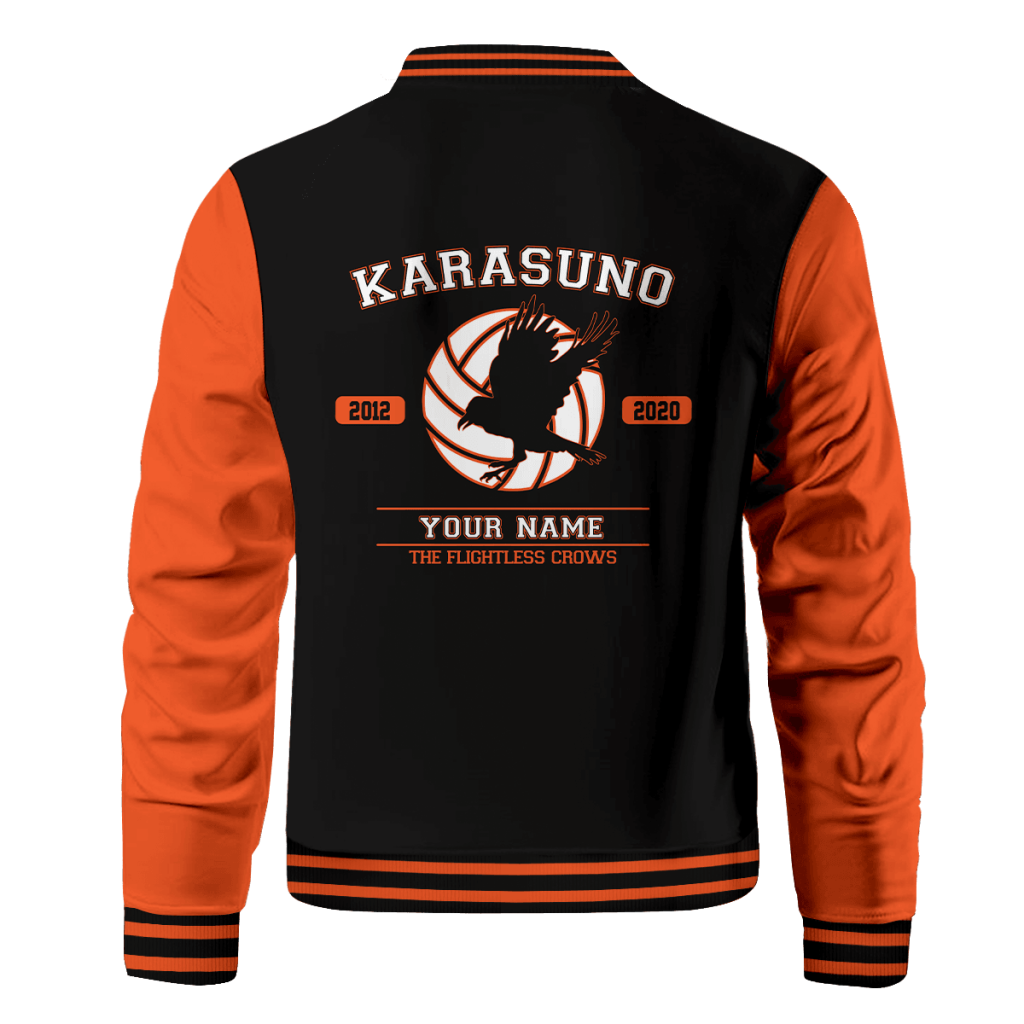 personalized flightless crows bomber jacket 389127 - Anime Jacket Shop