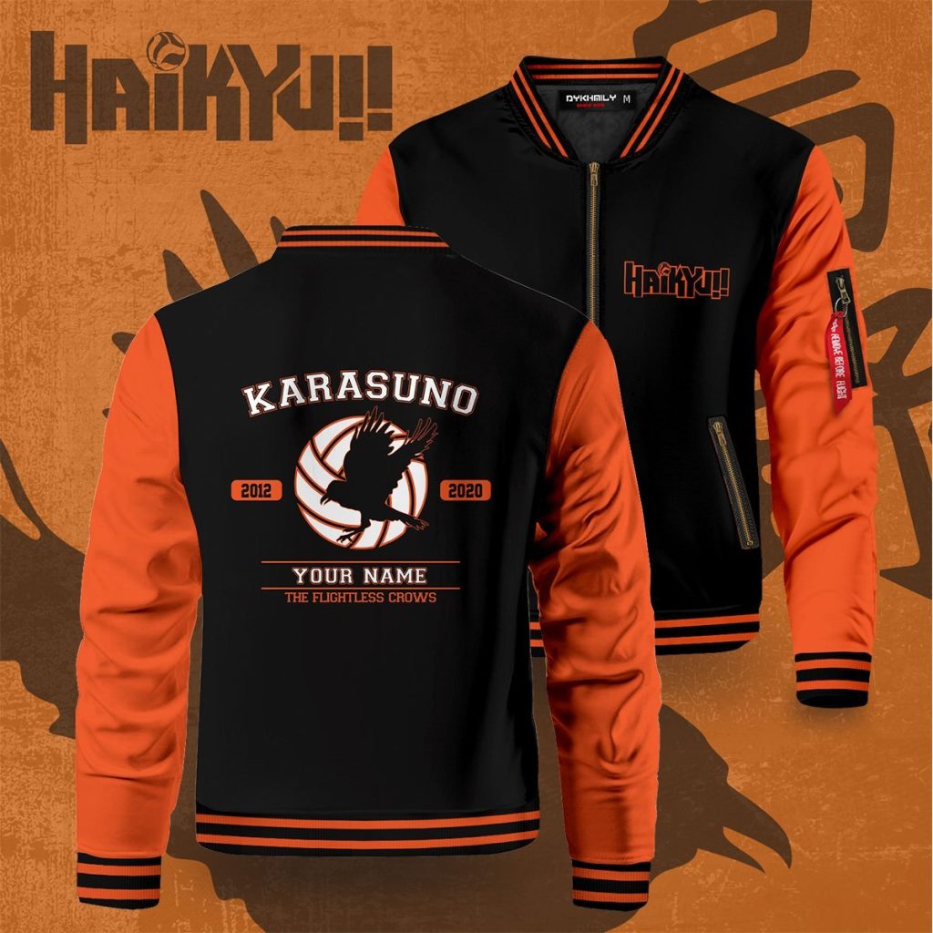 personalized flightless crows bomber jacket 450349 - Anime Jacket Shop