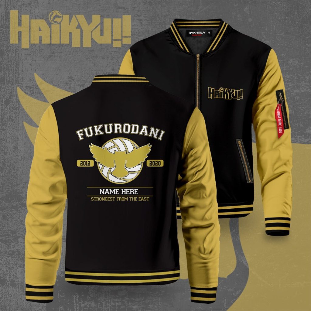 personalized fukurodani strongest from the east bomber jacket 489818 - Anime Jacket Shop