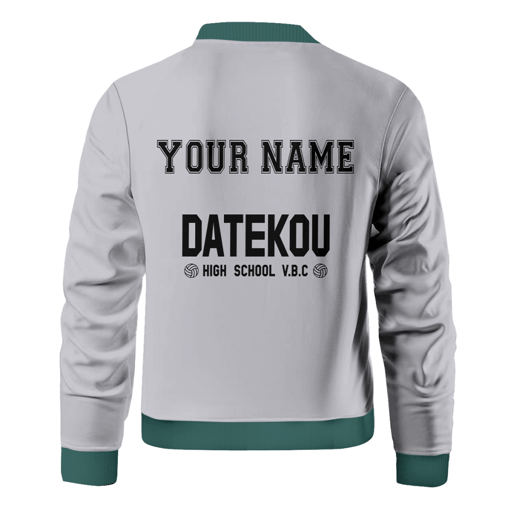 personalized haikyuu datekou bomber jacket 170690 - Anime Jacket Shop