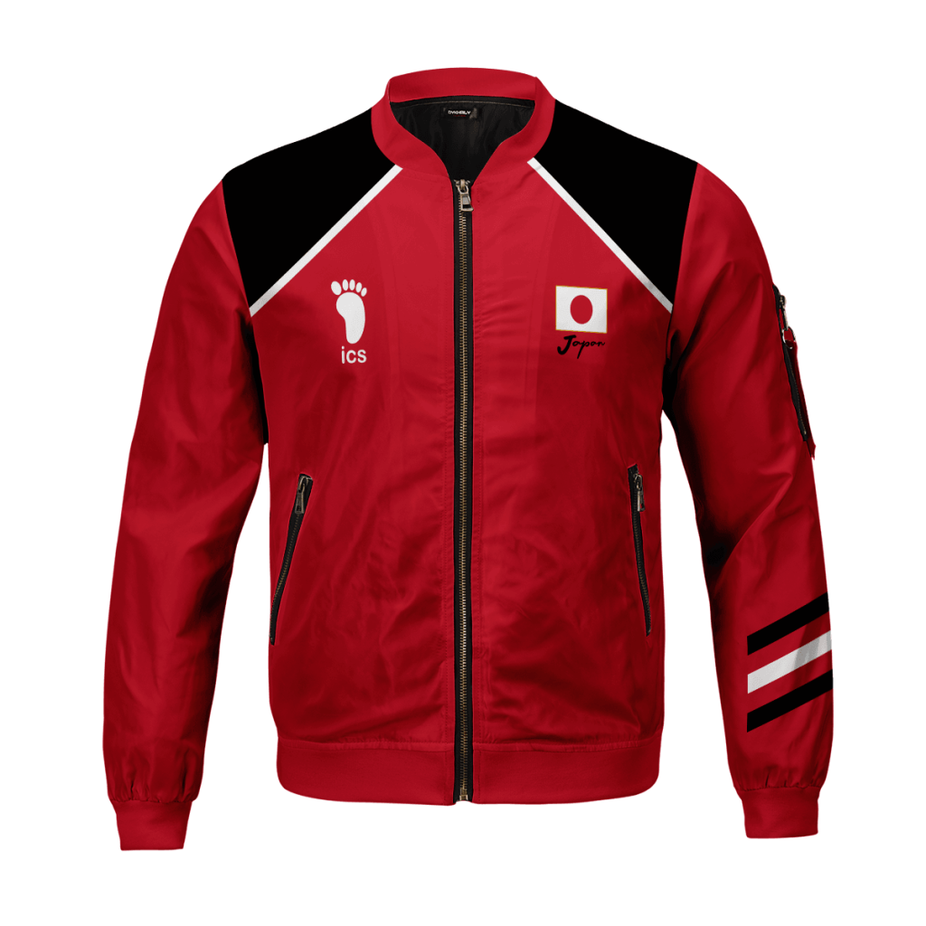 personalized haikyuu national team bomber jacket 366538 - Anime Jacket Shop