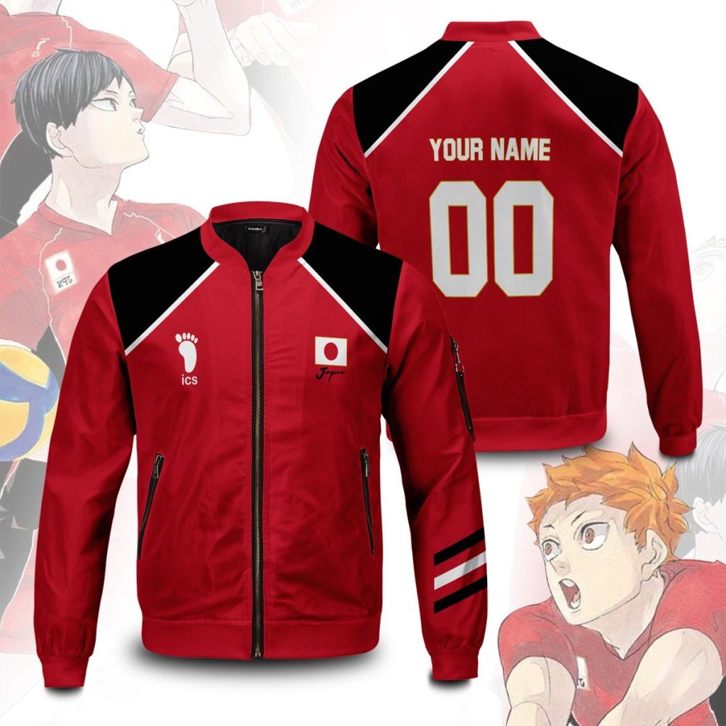 personalized haikyuu national team bomber jacket 446284 - Anime Jacket Shop