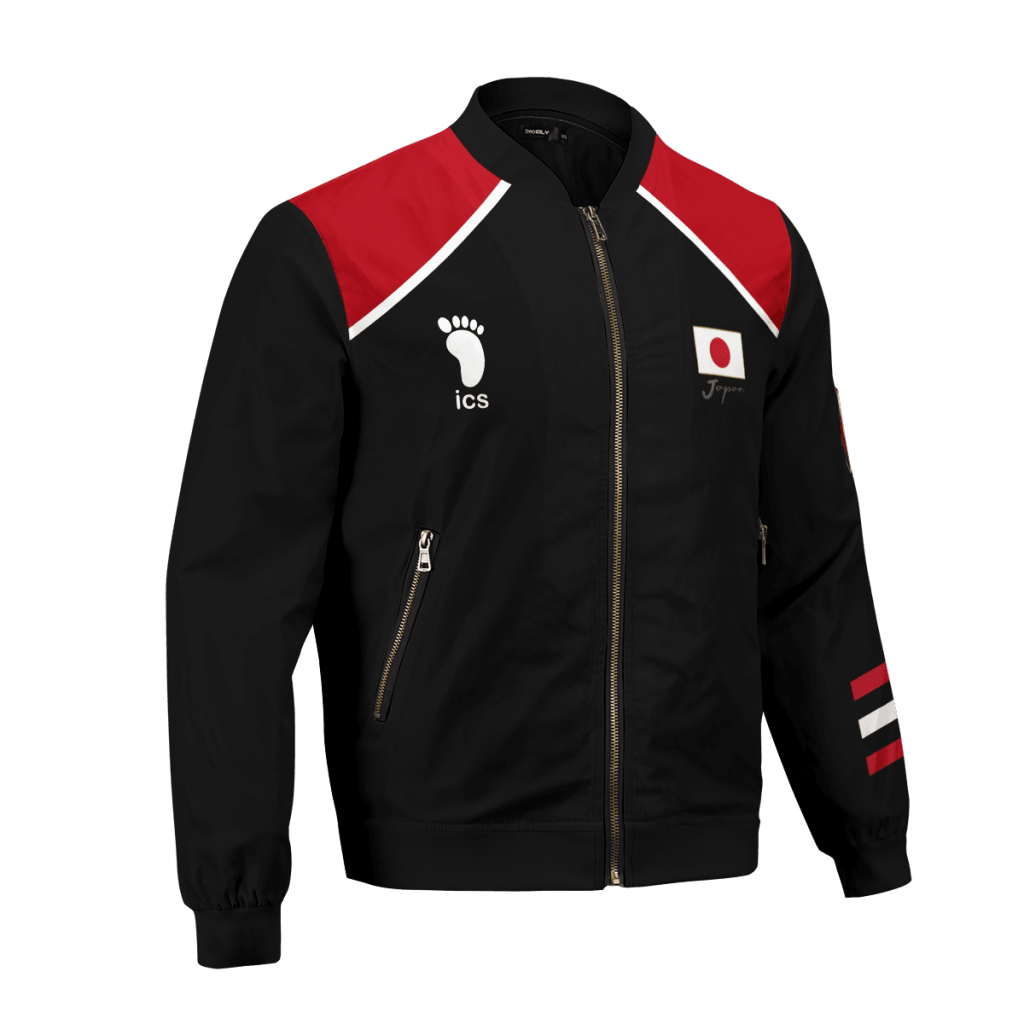 personalized haikyuu national team libero bomber jacket 229513 - Anime Jacket Shop