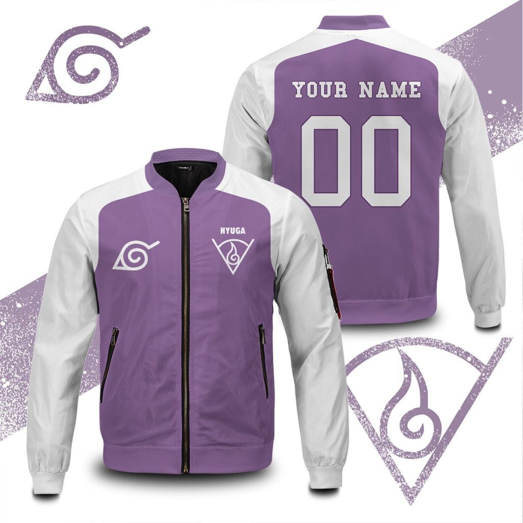 personalized hyuga clan bomber jacket 864484 - Anime Jacket Shop