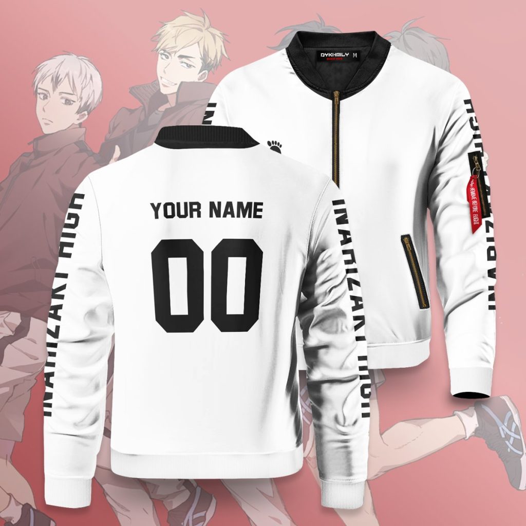 personalized inarizaki libero bomber jacket 152916 - Anime Jacket Shop