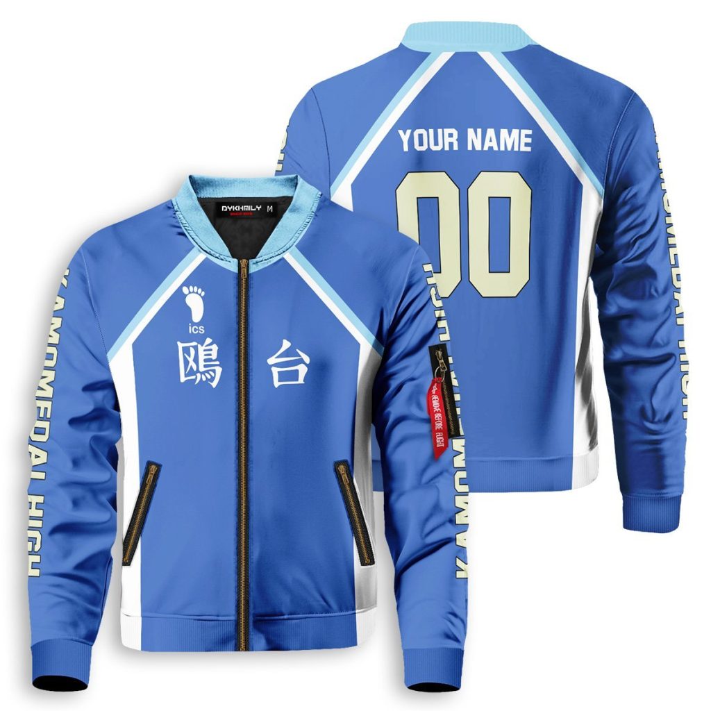 personalized kamomedai libero bomber jacket 123312 - Anime Jacket Shop