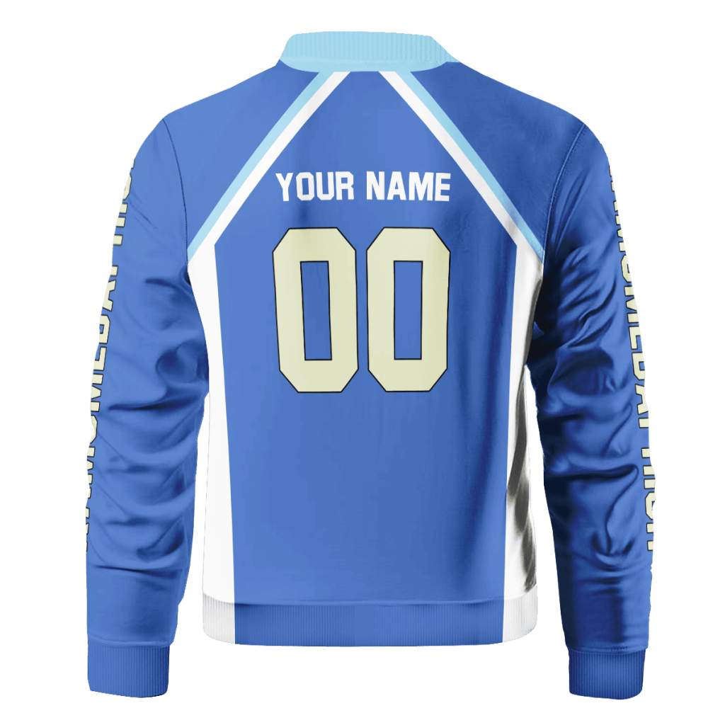 personalized kamomedai libero bomber jacket 265405 - Anime Jacket Shop