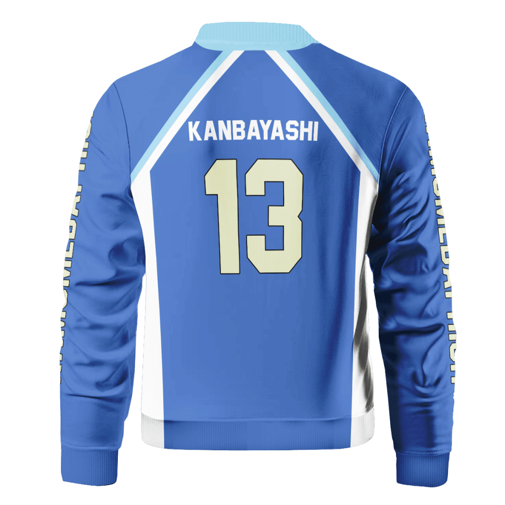 personalized kamomedai libero bomber jacket 600205 - Anime Jacket Shop