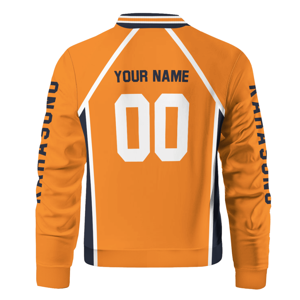 personalized karasuno libero bomber jacket 878983 - Anime Jacket Shop