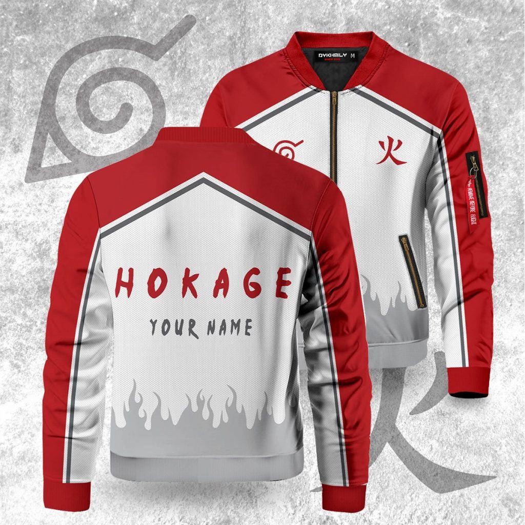 personalized konoha hokage bomber jacket 838920 - Anime Jacket Shop