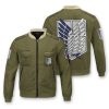 personalized new survey corps uniform bomber jacket 109236 - Anime Jacket Shop